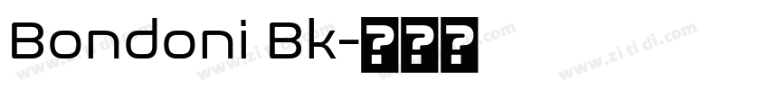 Bondoni Bk字体转换